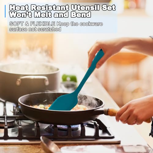 10 Pieces Silicone Cooking Utensils Set (10 Pieces / Colorful)