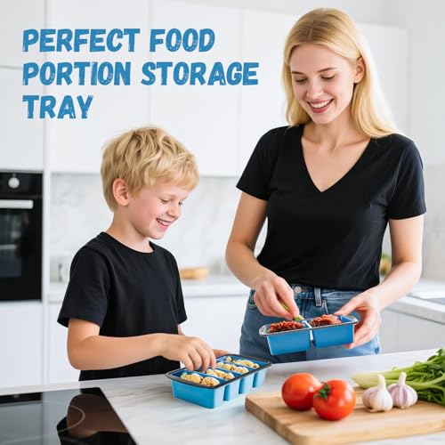 Silicone Freezer Tray With Lid (2 Cup, 2 Pack)
