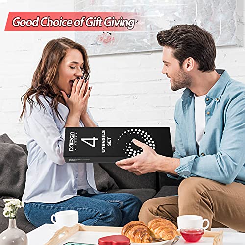 Silicone Cooking Spatulas and Spoons (Red)