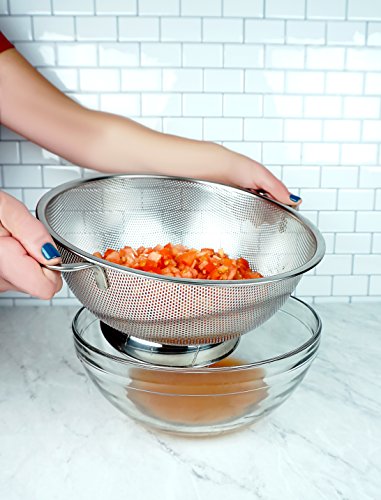 International Endurance Stainless Steel Precision Pierced Colander (5-Quart)