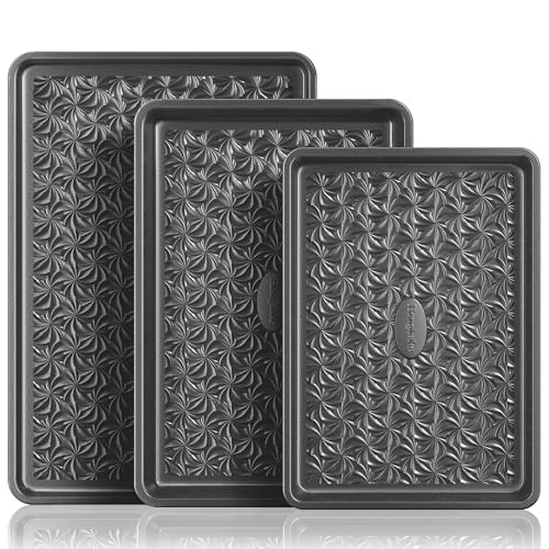 Nonstick Baking Sheet Pan Set of 3 (Graphite Gray)