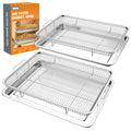 Air Fryer Basket for Oven 12.8"x9.6" (Small-2 Pack-12.8"x9.6")