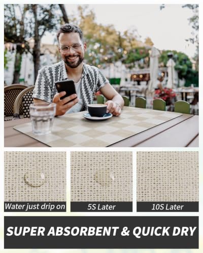 Dish Drying Mat for Kitchen Counter (Buffalo Beige / 16"X24")