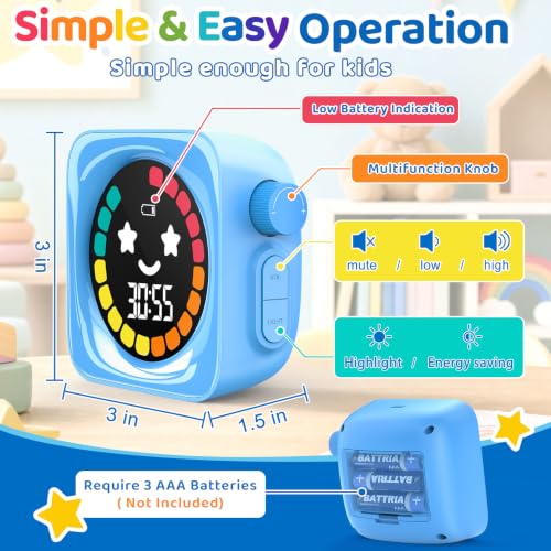 Visual Timer for Kids ADHD (Blue)
