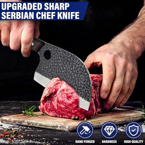 7PCS Butcher Knife Set for Meat Cutting (7 Knives Set)