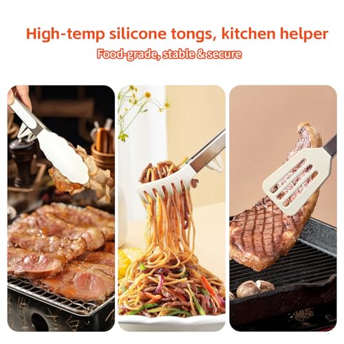 Kitchen Tongs (White / 12 Inch)