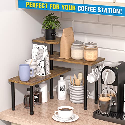 Kitchen Countertop Organizer 3 (Rustic Brown)