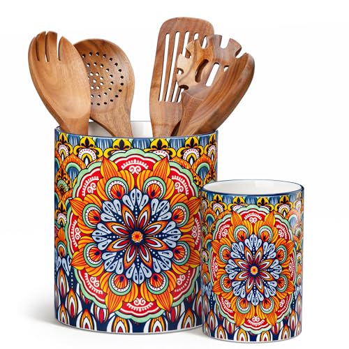 7.3"+5.5" Utensil Holder (Regal Bloom)