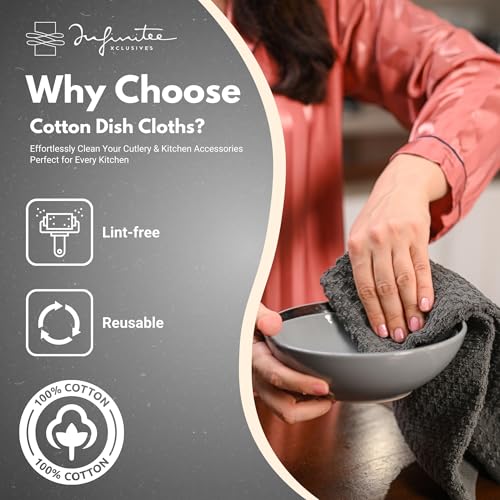 Kitchen Towels (Grey / 12 x 12)