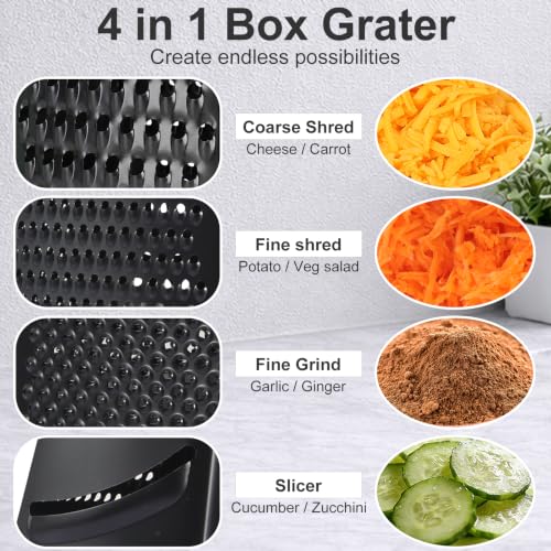 Cheese Grater with Handle (10 inch / Couating mint)