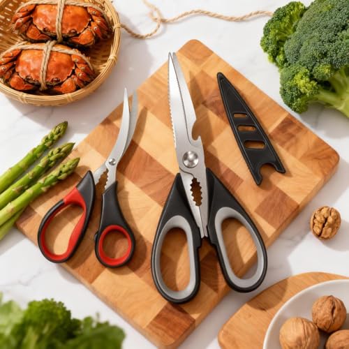 All Purpose Kitchen Shears with Protective Sheath