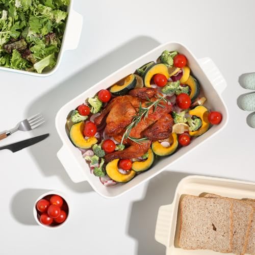 Sweejar Ceramic 13 x 9 Baking Pan (White / 13*9 In-Single)