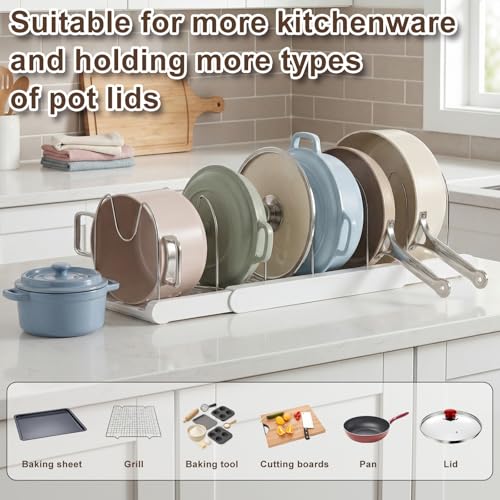 Expandable Pots and Pans Organizer Under Cabinet