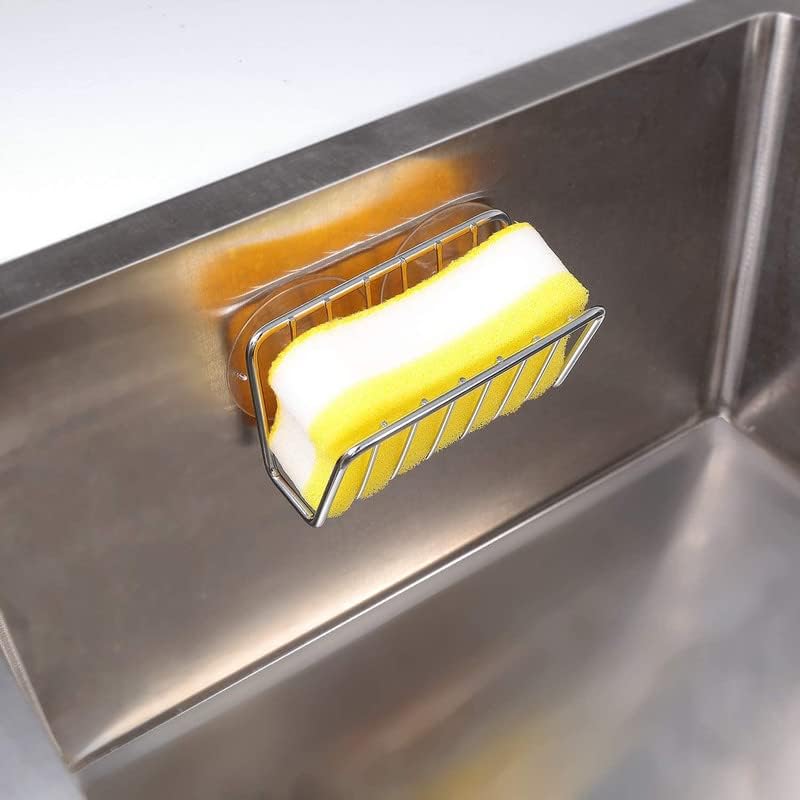 Sponge Holder for Kitchen Sink (Stainless Steel / Set of 1)