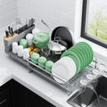 Extendable Large Dish Drying Rack (Silver / 18.2"-25.7" x 12.9" x 7.2")