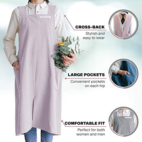 Cotton Aprons for Women Men (Deep Teal)
