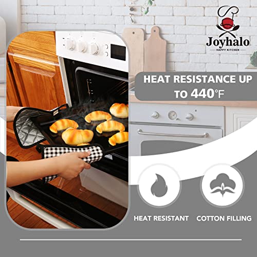 4 Pack Pot Holders for Kitchen Clearance (Black Buffalo Plaid / 4 pack)