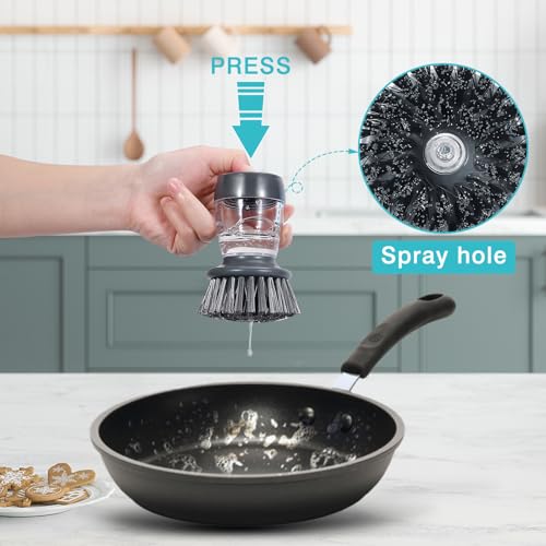 Dish Brush Dish Scrubber & Dish Scrub Brush for Kitchen Sink