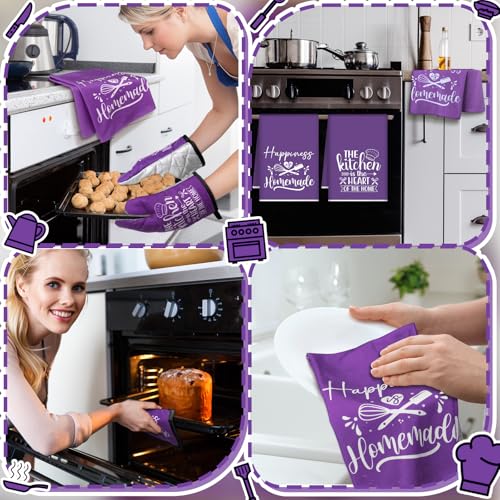 6 Pcs Kitchen Decor Accessories Set (Purple / Kitchen)