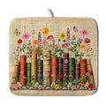 Colorful Books Kitchen Drying Mat (Book Shelf / 18" x 16")