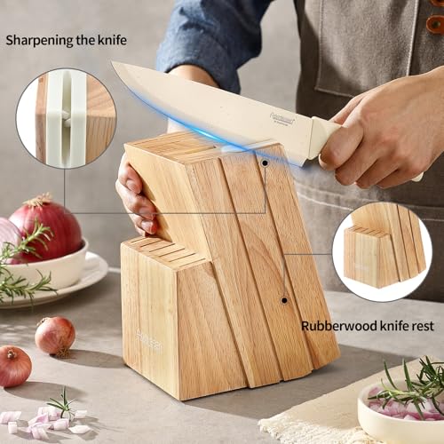 Stainless Steel Knife Set (Beige)