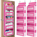 Over the Door Organizer for Bathroom (Rose Pink / 2 Pack (Standard))