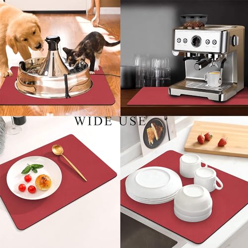 Coffee Mat for Countertops (Red / 17" x 31.5")