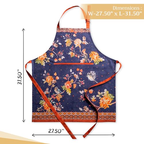 Aprons for women with Pocket 100% Cotton Pack of 1 (029 - Kelim - Infinity)