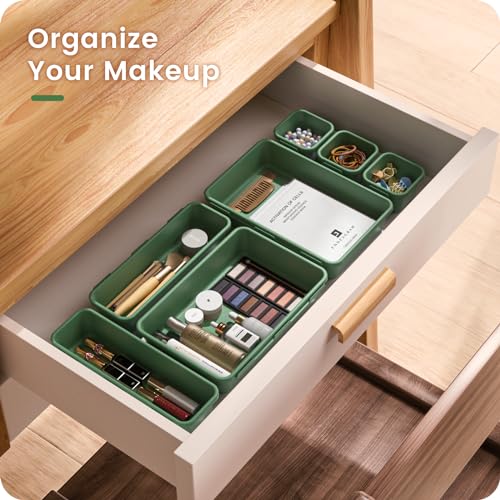 Tool Box Organizer Tray Divider Set Drawer Organizer (5 Size / Green)
