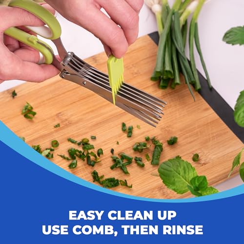 5 Blade Herb Scissors (Green)