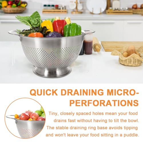 Stainless Steel Colander Set of 3 (1.5/3/5 QT)