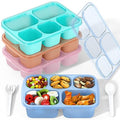 Bento Box Adult Lunch Box (Transparent(Blue/Pink/Green/Yellow))