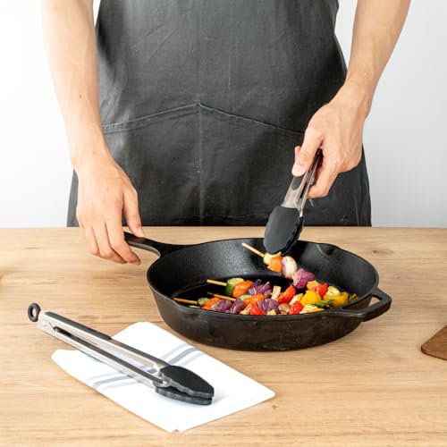 Black Stainless Steel Kitchen Tong Set (Set / Black)