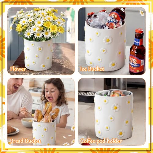 6.7" H Daisy Utensil Holder for Kitchen Counter (Daisy)
