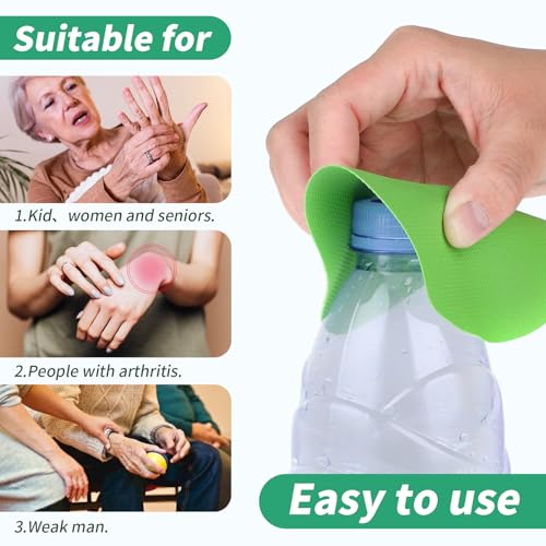 6PCS Rubber Jar Opener Gripper Pads for Seniors (Multicolor)