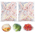 200pcs Colorful Plastic Bowl Covers Dish Cover Food Cover (Color-200pcs / Red+Yellow+Blue)