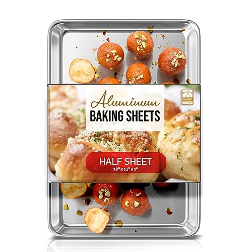 Aluminum Baking Sheet (1 Pack / Half Sheet Pan/18"x13")