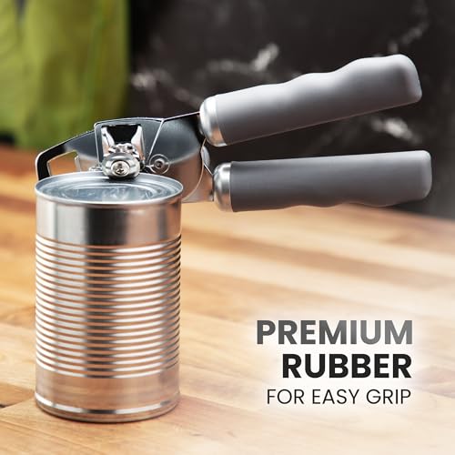 Manual Can Opener Heavy Duty Patented Stainless Steel (Stone / Comfy Grip)