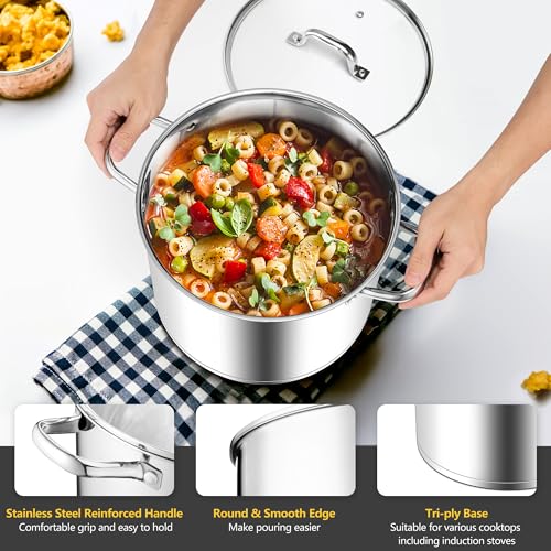Stainless Steel Stock Pot (24 Quarts)