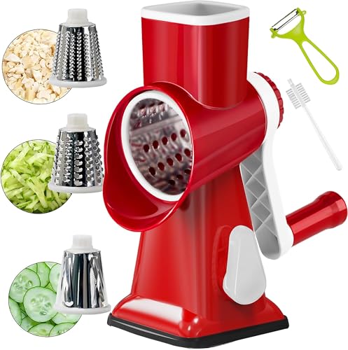 Rotary Cheese Grater Multi (Red)