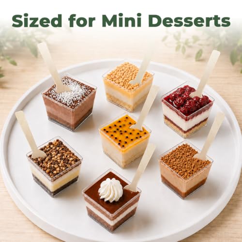 200 Mini Wooden Spoons (200 Spoons(4" Length))