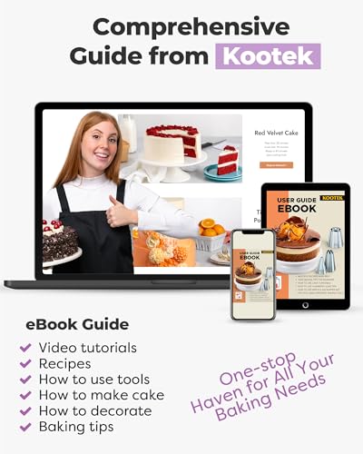 71 Cake Decorating Kit Baking Supplies Tools for Beginners & Pros (Purple)