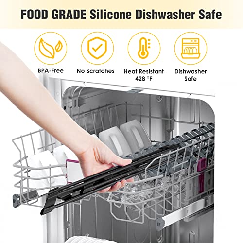Triangle Roll Up Dish Drying Rack with Silicone Coating (Black)