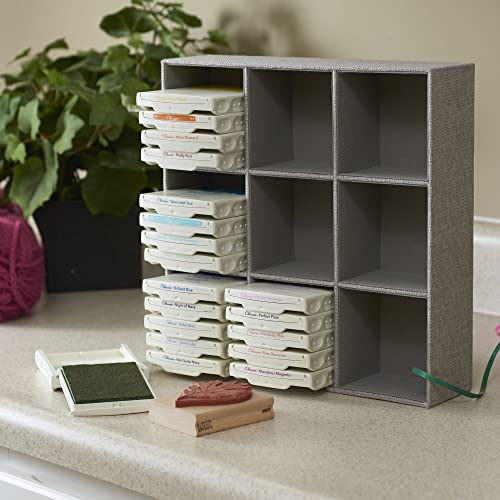 Grey 728 1 Deep 9 Section Drawer Organizer Box for Storage 12 in x 3.13 (Grey)