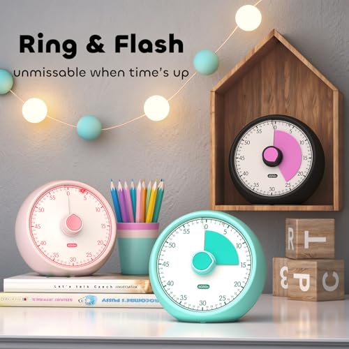 Visual Timer for Kids 60 (Black Pink)