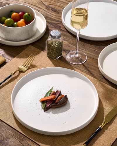 Stoneware Dinnerware Sets (Matte White)