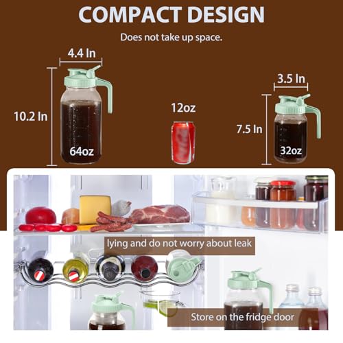 Cold Brew Coffee Maker Pitcher (Green / 64 Ounces)