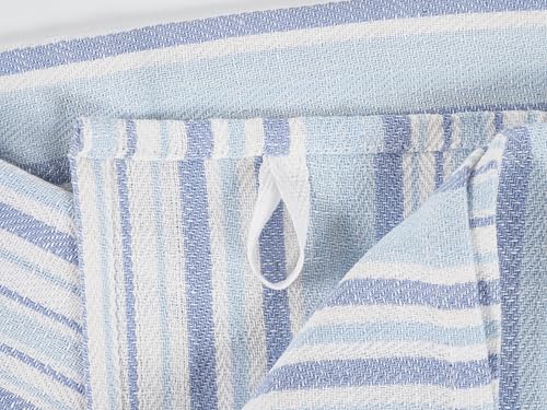 Assorted Flat Kitchen Towels (Sky / 18 x 28 - 10 Pack)