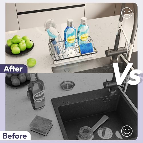 Multifunctional Kitchen Sink Caddy (Silver-L / Large)