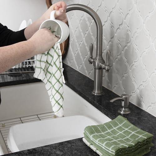 Premium 3 Pack Kitchen Towel & 6 (Juniper / 9-Pack Bundle)